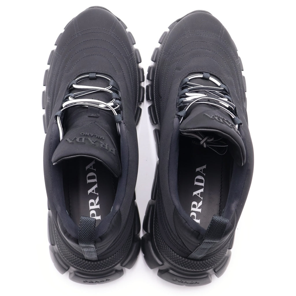 PRADA(プラダ) ラッシュ ナイロン ギャバジン ローカットシューズ スニーカー ブラック レディース 1E655M