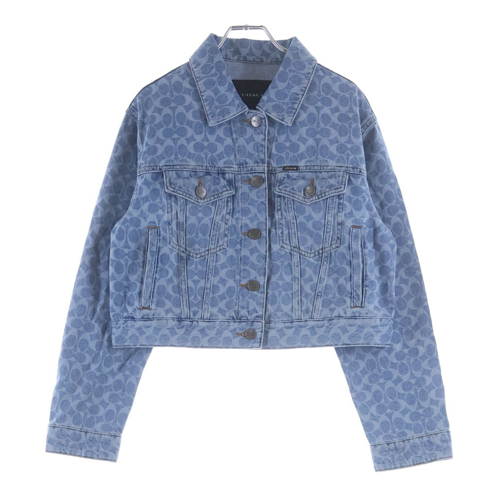 COACH(コーチ) シグネチャー デニムジャケット ブルー #XS レディース