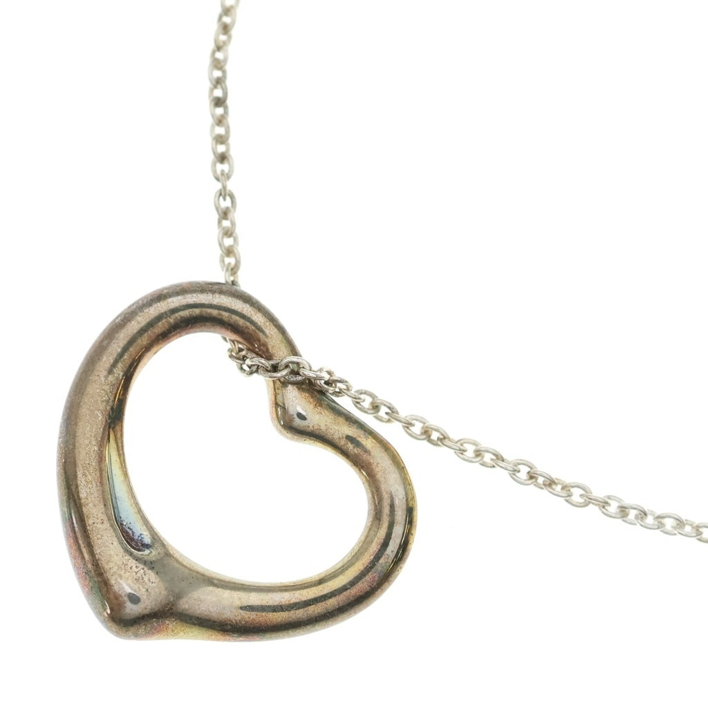 TIFFANY & Co.(ティファニー) オープンハート ネックレス ペンダント チェーン シルバー 925 6.4g レディース