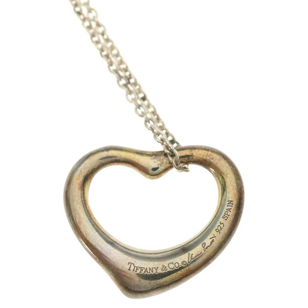 TIFFANY & Co.(ティファニー) オープンハート ネックレス ペンダント チェーン シルバー 925 6.4g レディース