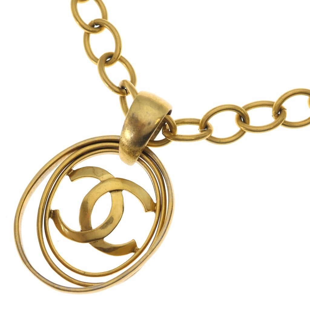 CHANEL(シャネル) ココマーク ネックレス ペンダント チェーン ゴールド GP レディース