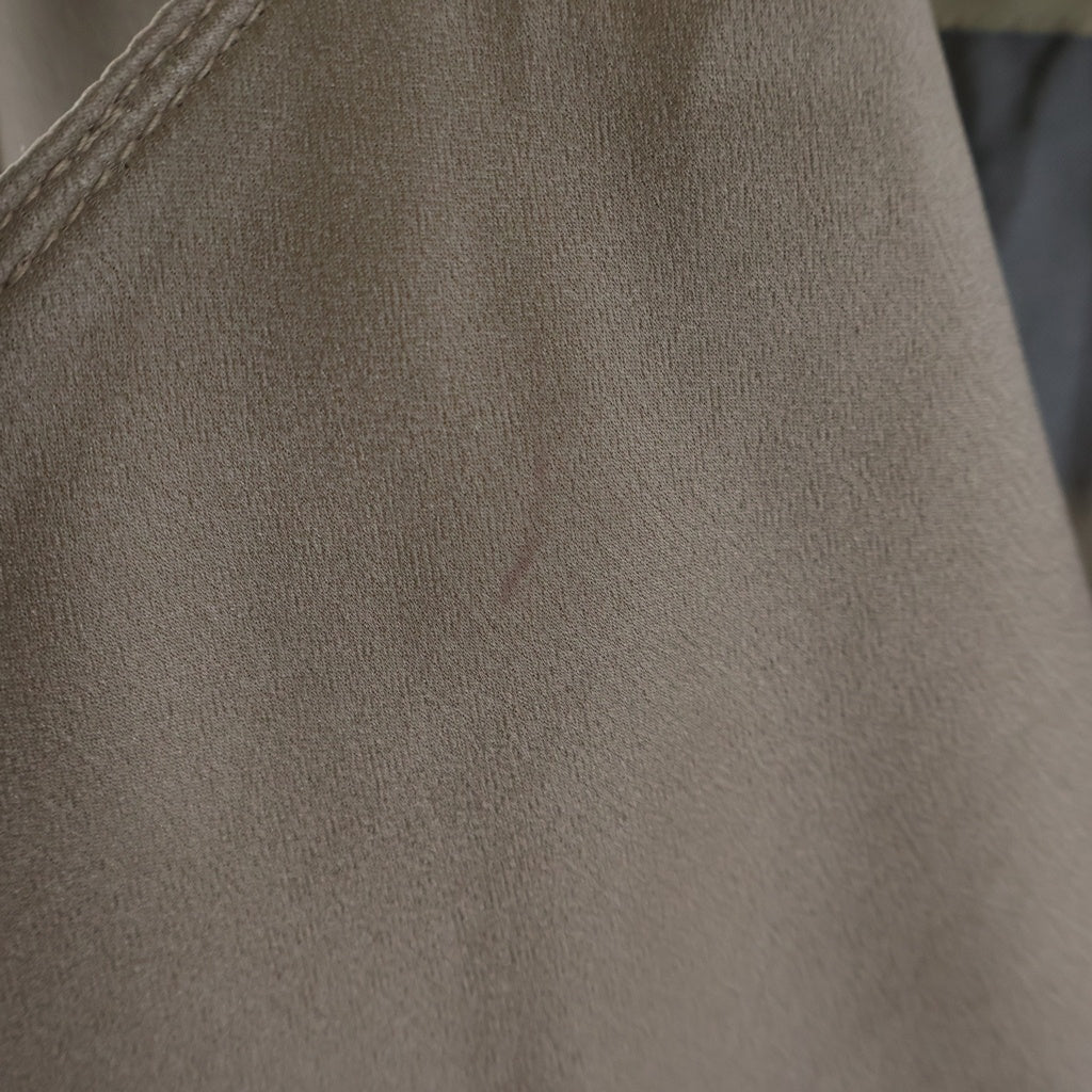 BURBERRY(バーバリー) 裏地ノバチェック柄 シルク ダブルブレスト トレンチコート ベージュ レディース