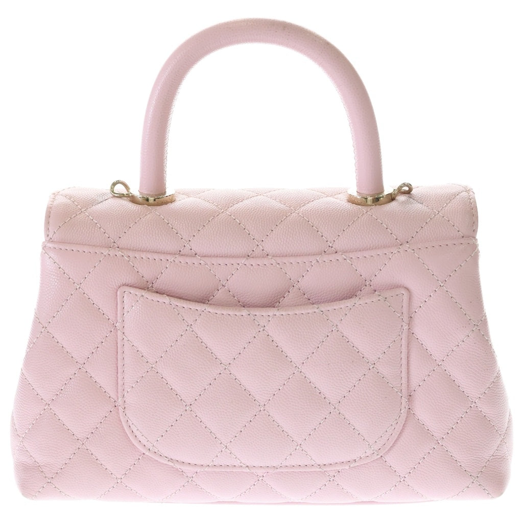 CHANEL(シャネル) ココハンドル24 XS 2WAYハンドバッグ ショルダーバッグ チェーンバッグ ピンク A92990 ゴールド金具 レディース