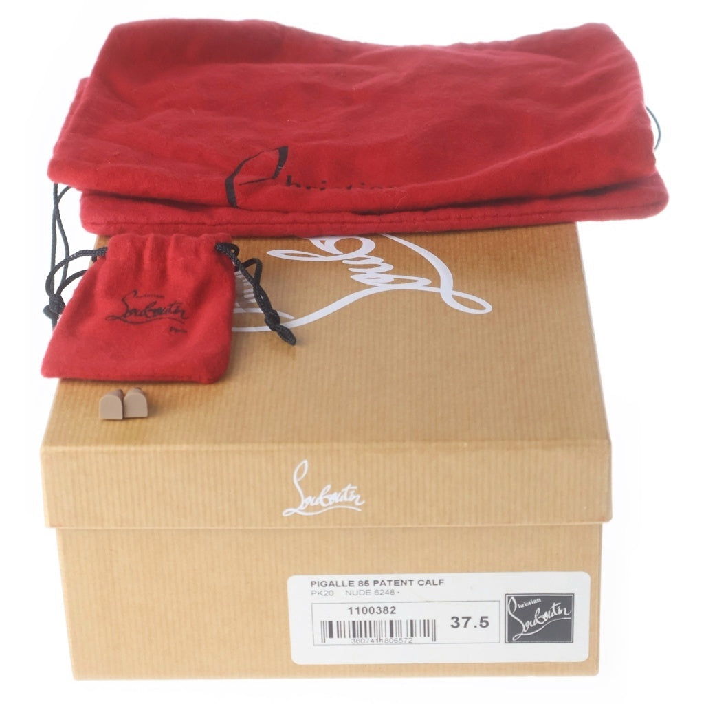 CHRISTIAN LOUBOUTIN(クリスチャンルブタン) パテントレザー ヒール パンプス シューズ ベージュ レディース