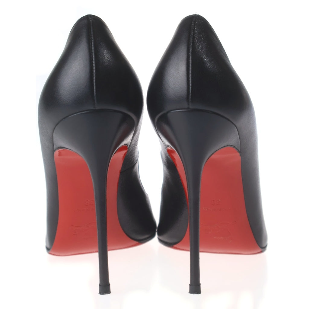 CHRISTIAN LOUBOUTIN(クリスチャンルブタン) レザー ヒール パンプス シューズ ブラック レディース
