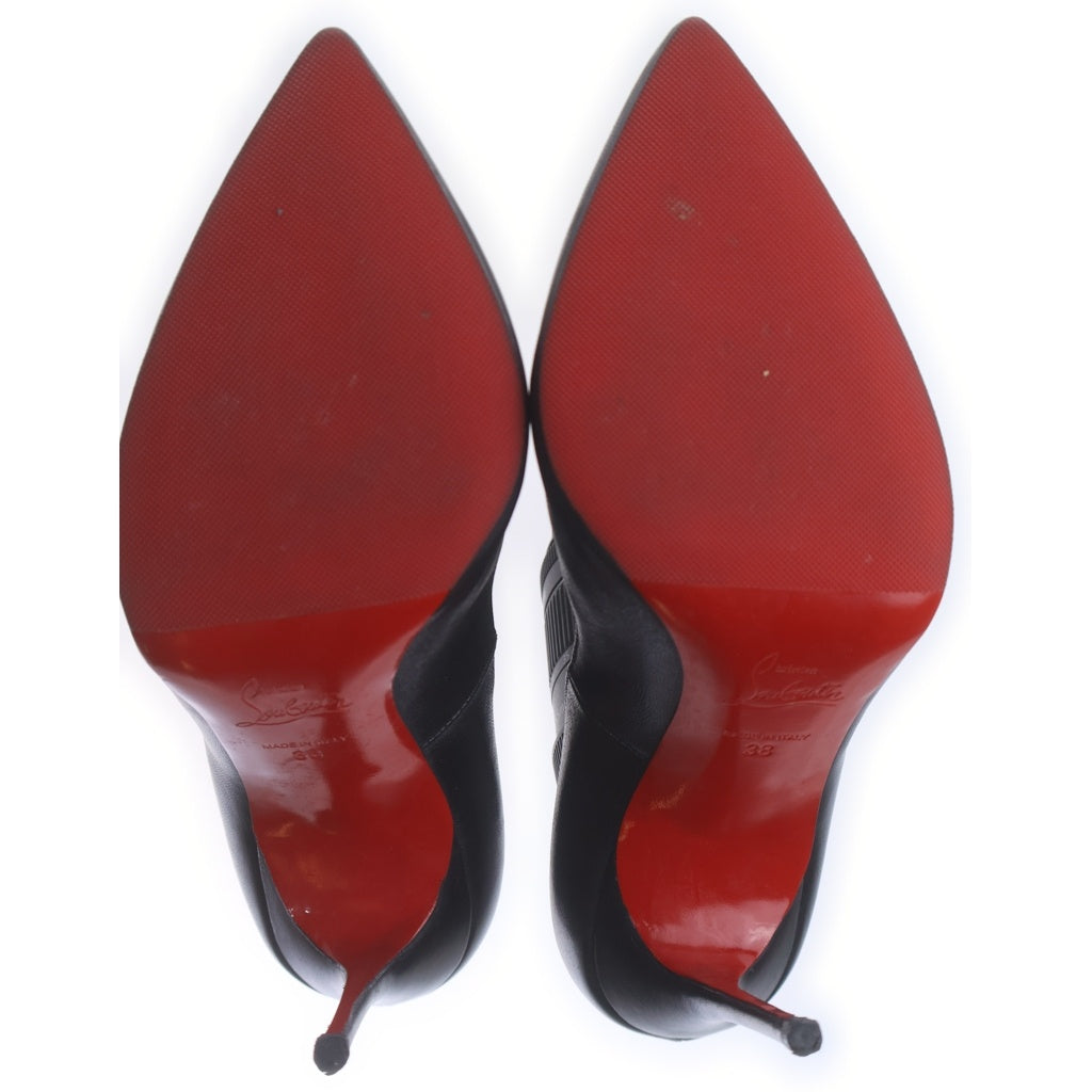 CHRISTIAN LOUBOUTIN(クリスチャンルブタン) レザー ヒール パンプス シューズ ブラック レディース