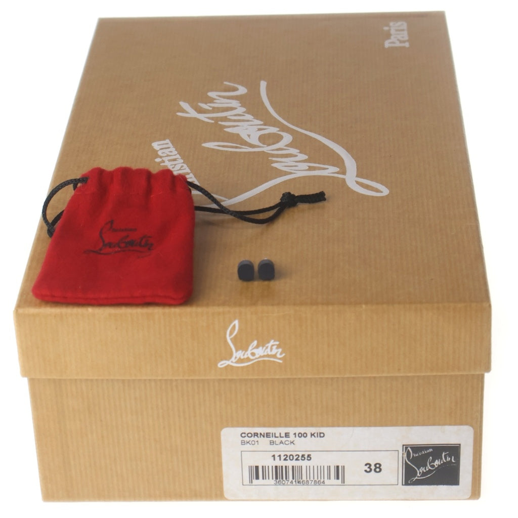 CHRISTIAN LOUBOUTIN(クリスチャンルブタン) レザー ヒール パンプス シューズ ブラック レディース