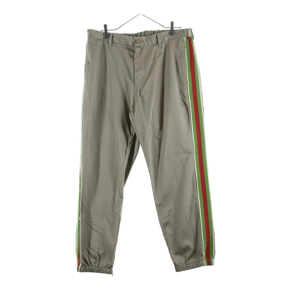 GUCCI(グッチ) ■サイドラインパンツ ベージュ コットン 5604187