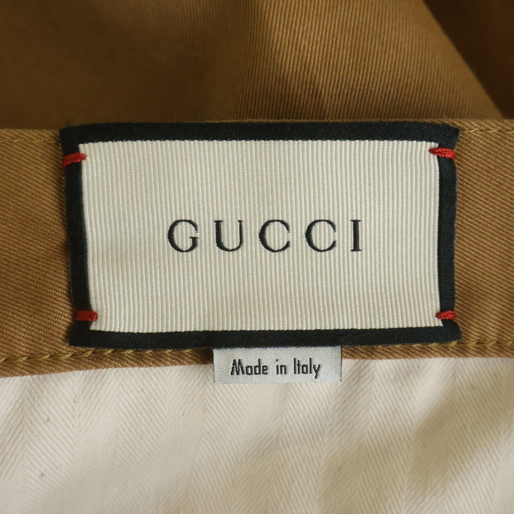 GUCCI(グッチ) ■ストレートパンツ ブラウン コットン 475261