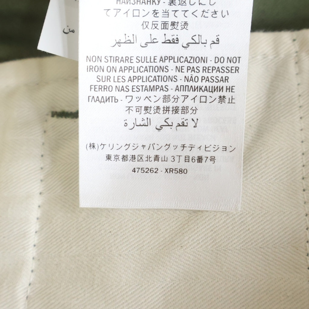 GUCCI(グッチ) ■ストレートパンツ カーキ コットン 475262