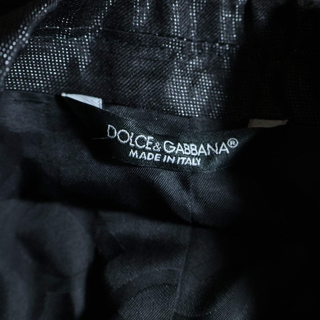 DOLCE & GABBANA(ドルチェアンドガッバーナ) ■テーラードジャケット ブラック レーヨン ポケット