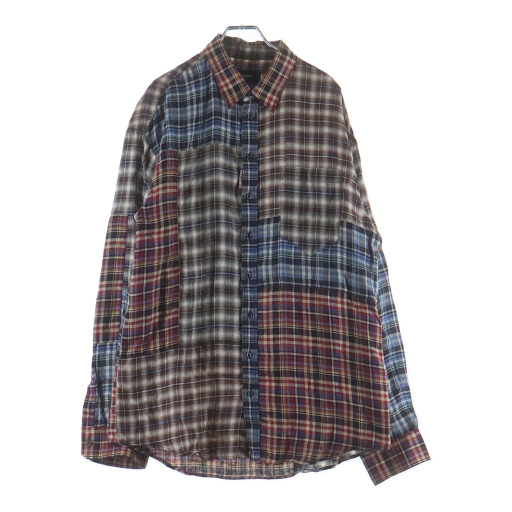 DSQUARED2(ディースクエアード) ■長袖チェックシャツ マルチカラー コットン S74DM0607