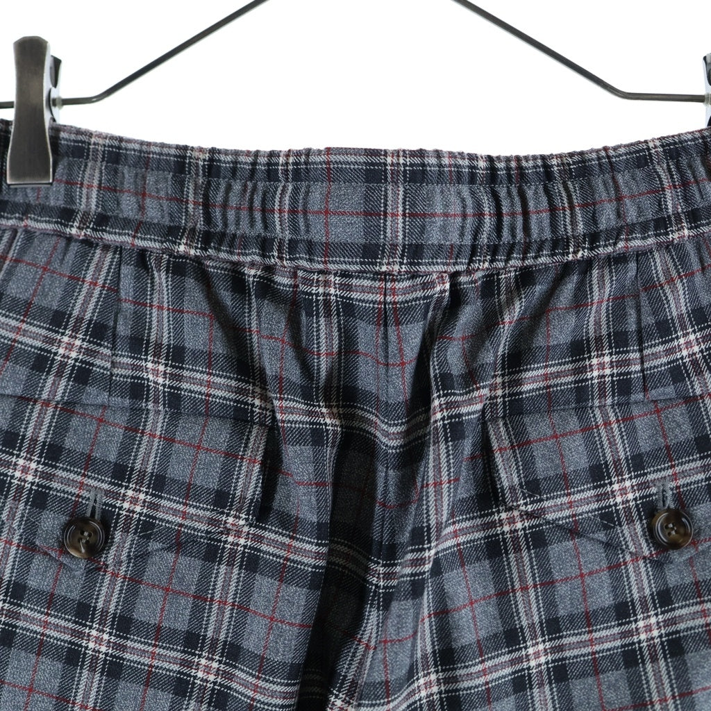 GUCCI(グッチ) ■Check Slacks Pants 522936 Z552J チェックスラックスパンツ グレー 46 522936 Z552J