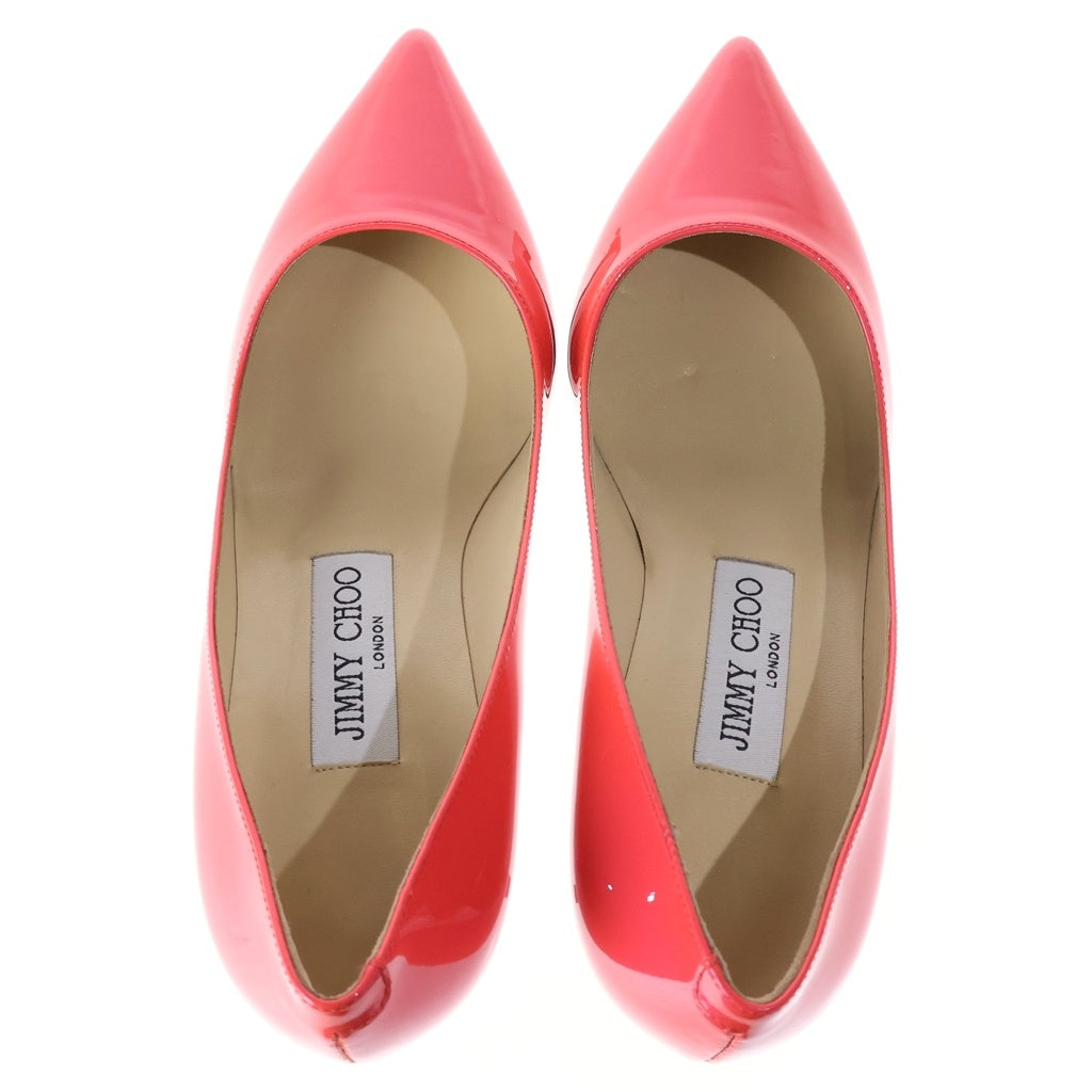 JIMMY CHOO(ジミーチュウ) パテントレザー ヒール パンプス シューズ ピンク レディース