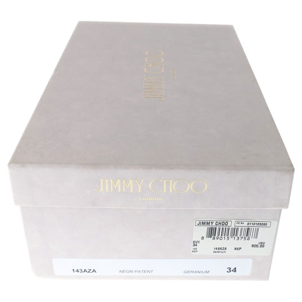 JIMMY CHOO(ジミーチュウ) パテントレザー ヒール パンプス シューズ ピンク レディース