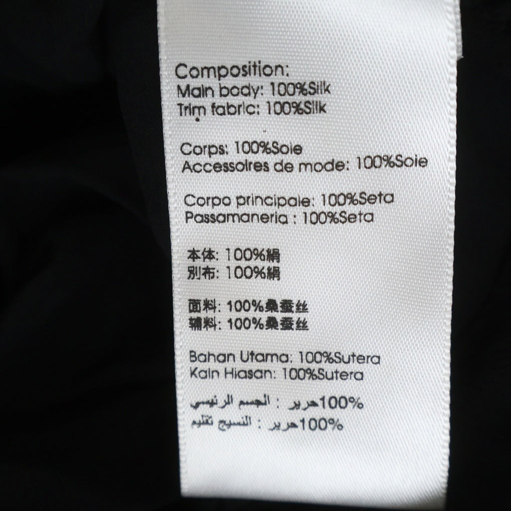 3.1 Phillip Lim(スリーワンフィリップリム) ギャザーデザイン シルク ジップアップ シアー ジャケットブラック レディース S172-2226CHF