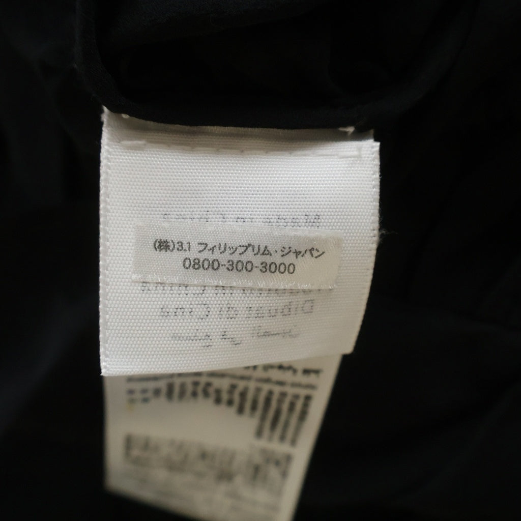 3.1 Phillip Lim(スリーワンフィリップリム) ギャザーデザイン シルク ジップアップ シアー ジャケットブラック レディース S172-2226CHF