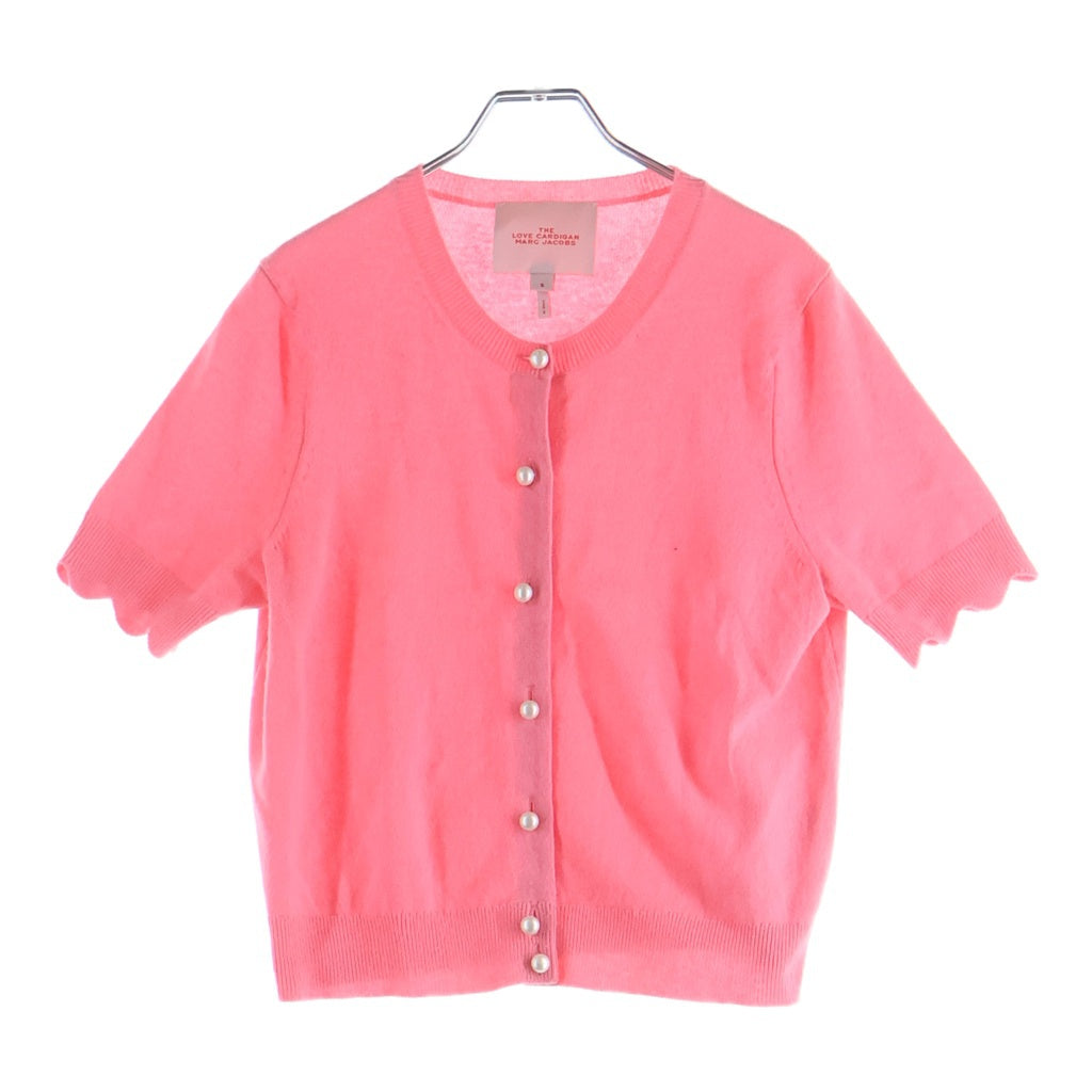 MARC JACOBS(マークジェイコブス) パールボタン半袖ニット ピンク #S N6000019 レディース