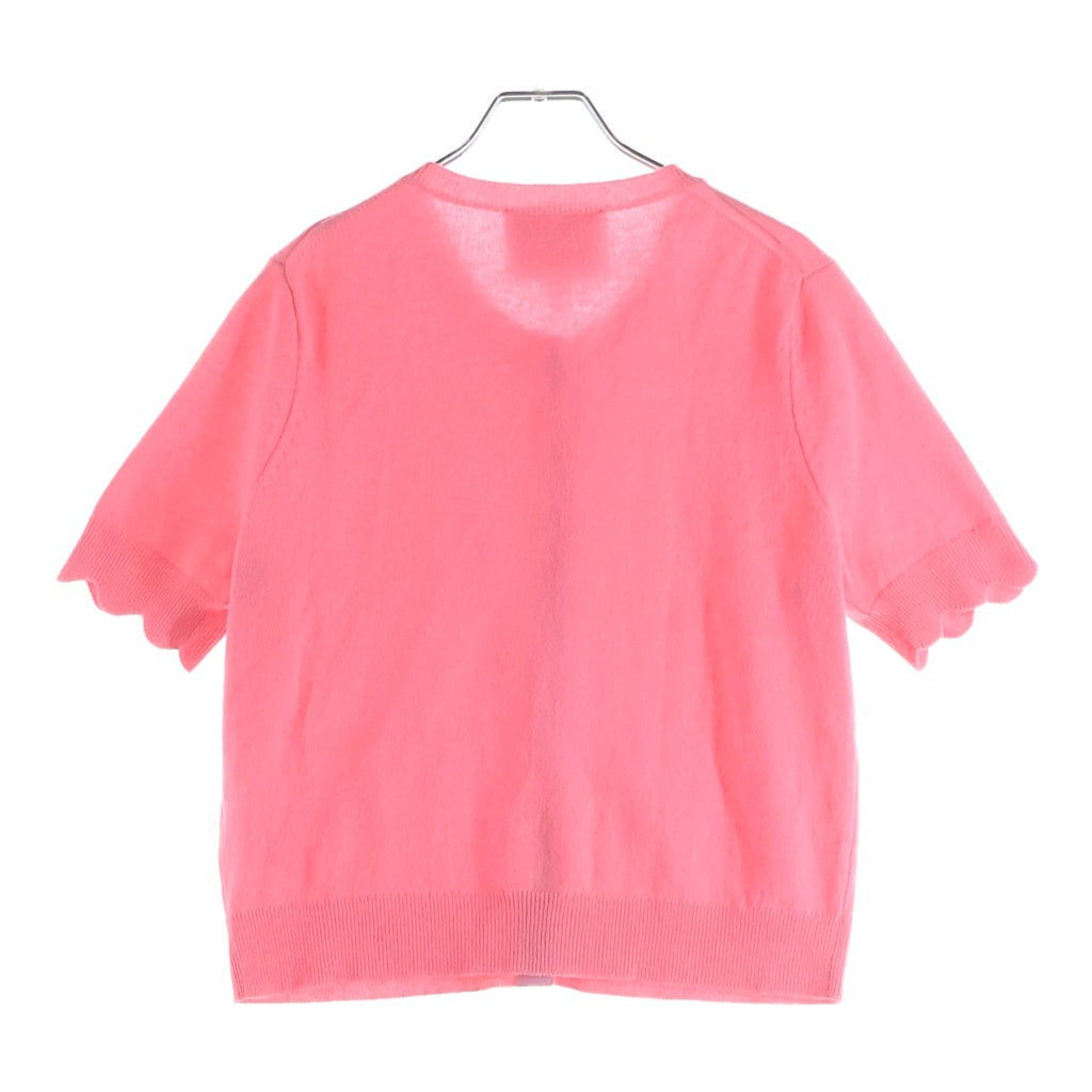 MARC JACOBS(マークジェイコブス) パールボタン半袖ニット ピンク #S N6000019 レディース