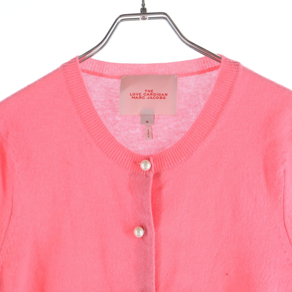 MARC JACOBS(マークジェイコブス) パールボタン半袖ニット ピンク #S N6000019 レディース