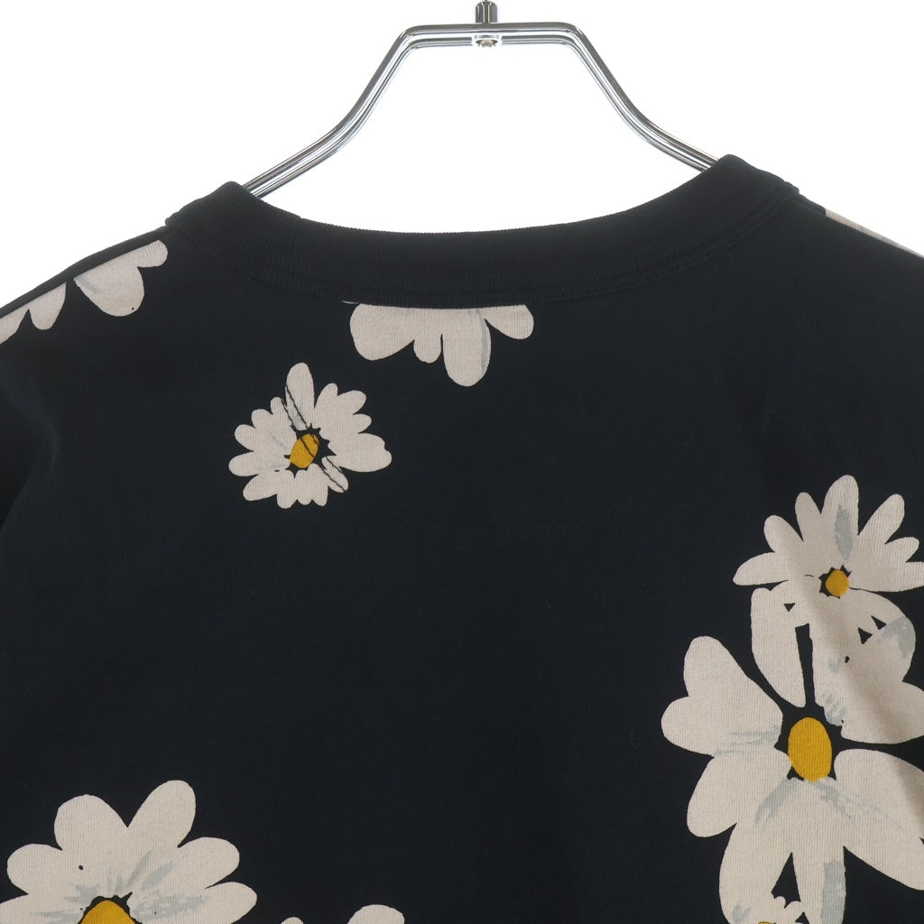 COACH(コーチ) フローラル クロップド シグネチャー スクリプト Tシャツ ブラック #S CQ180 レディース