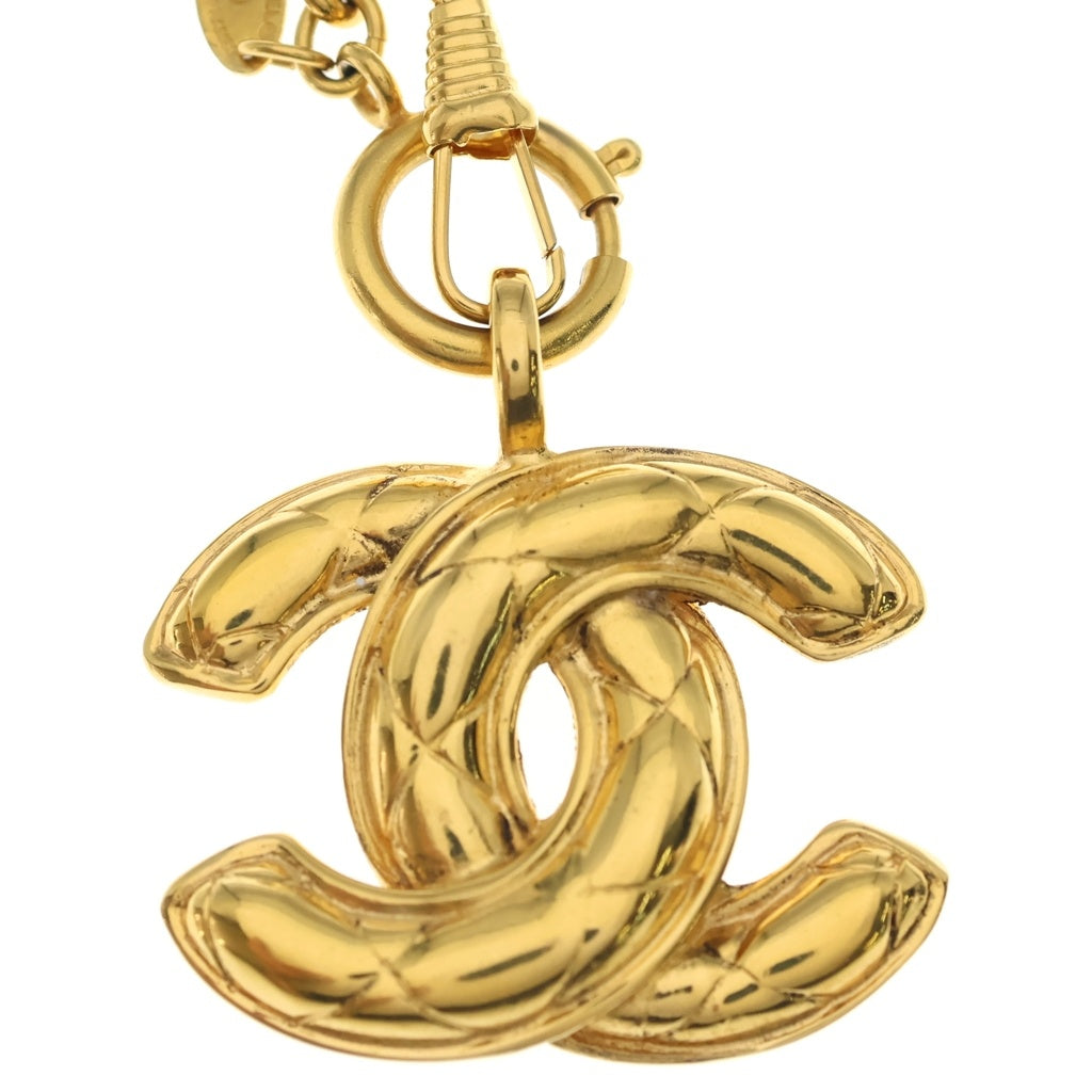CHANEL(シャネル) ココマーク マトラッセ ネックレス ペンダント チェーン ゴールド GP レディース