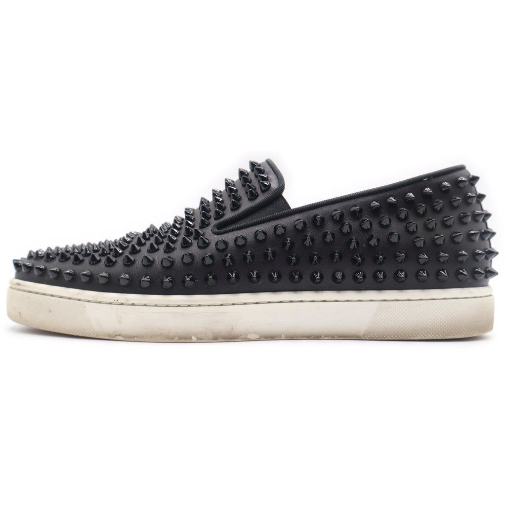 CHRISTIAN LOUBOUTIN(クリスチャンルブタン) スパイクスタッズ ローカットシューズ スリッポン ブラック