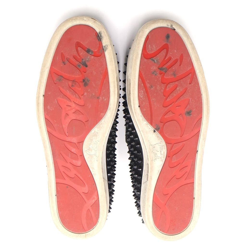 CHRISTIAN LOUBOUTIN(クリスチャンルブタン) スパイクスタッズ ローカットシューズ スリッポン ブラック