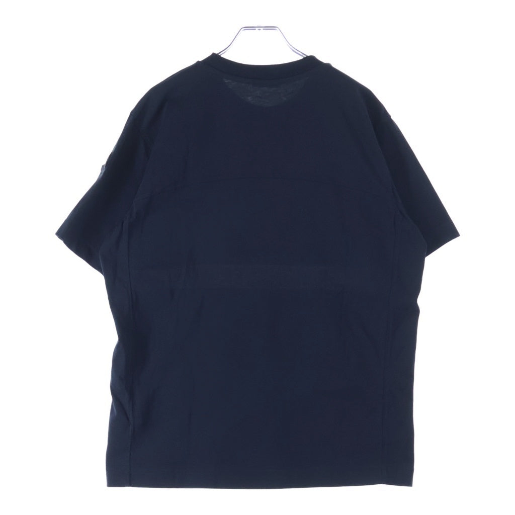 MONCLER(モンクレール) メッシュラインロゴ クルーネック半袖Tシャツ ネイビー I10938C00027