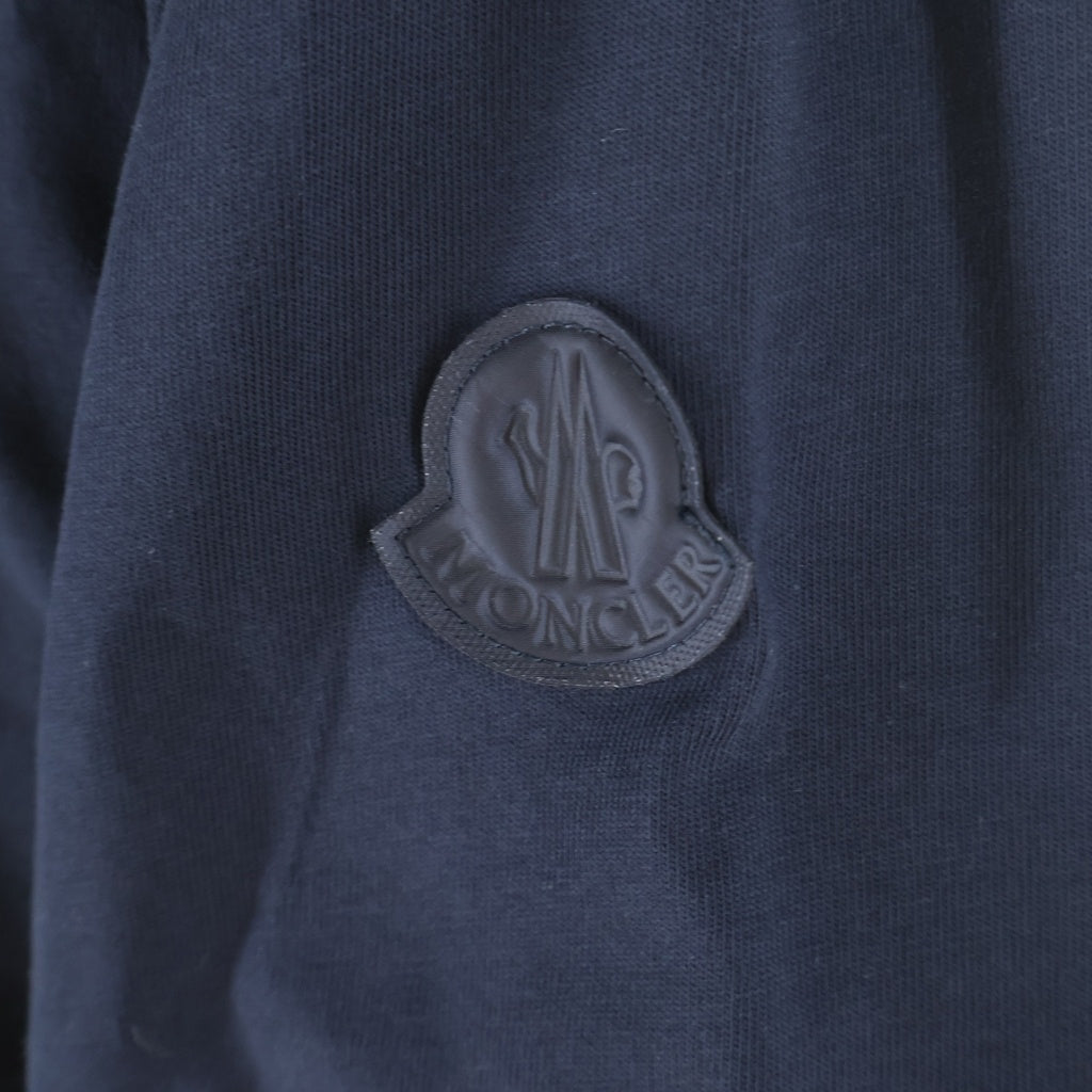 MONCLER(モンクレール) メッシュラインロゴ クルーネック半袖Tシャツ ネイビー I10938C00027