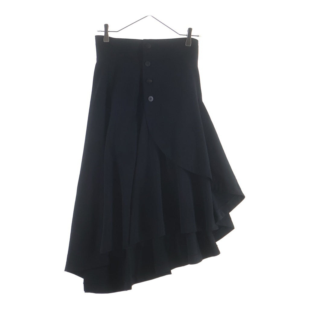 tricot COMME des GARCONS(トリコ コム デ ギャルソン) 88AW 変形 ラップデザイン アシンメトリー ウール ロングスカート ブラック レディース AD1988 TS-05001M