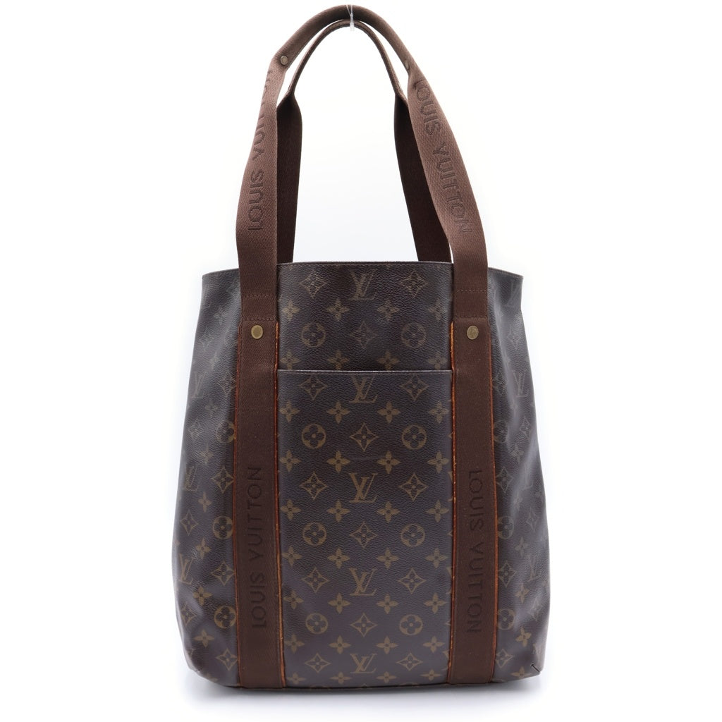 LOUIS VUITTON(ルイヴィトン) モノグラム カバ・ボブール トートバッグ ハンドバッグ ブラウン レザー×PVC M53013 ゴールド金具 レディース