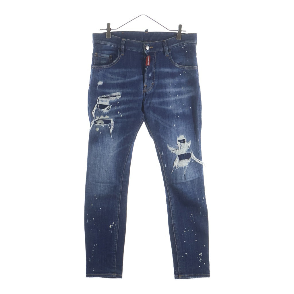 DSQUARED2(ディースクエアード) ダメージデニム スキニー パンツ インディゴ
