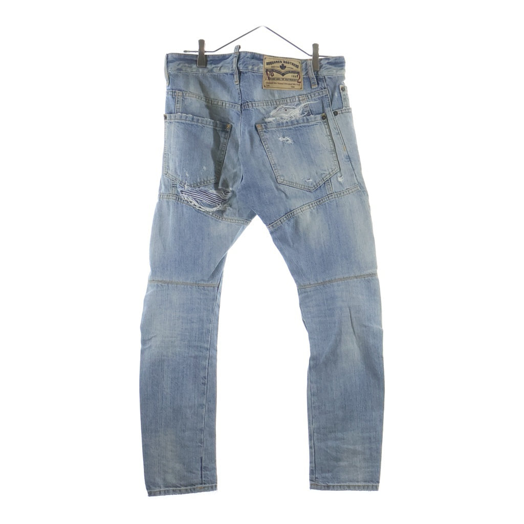 DSQUARED2(ディースクエアード) ダメージスキニー インディゴブルー 44