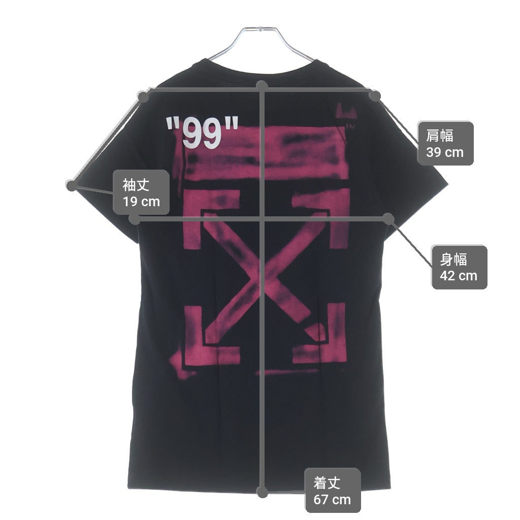 OFF-WHITE(オフホワイト) ステンシルアロー Tシャツ ブラック XS