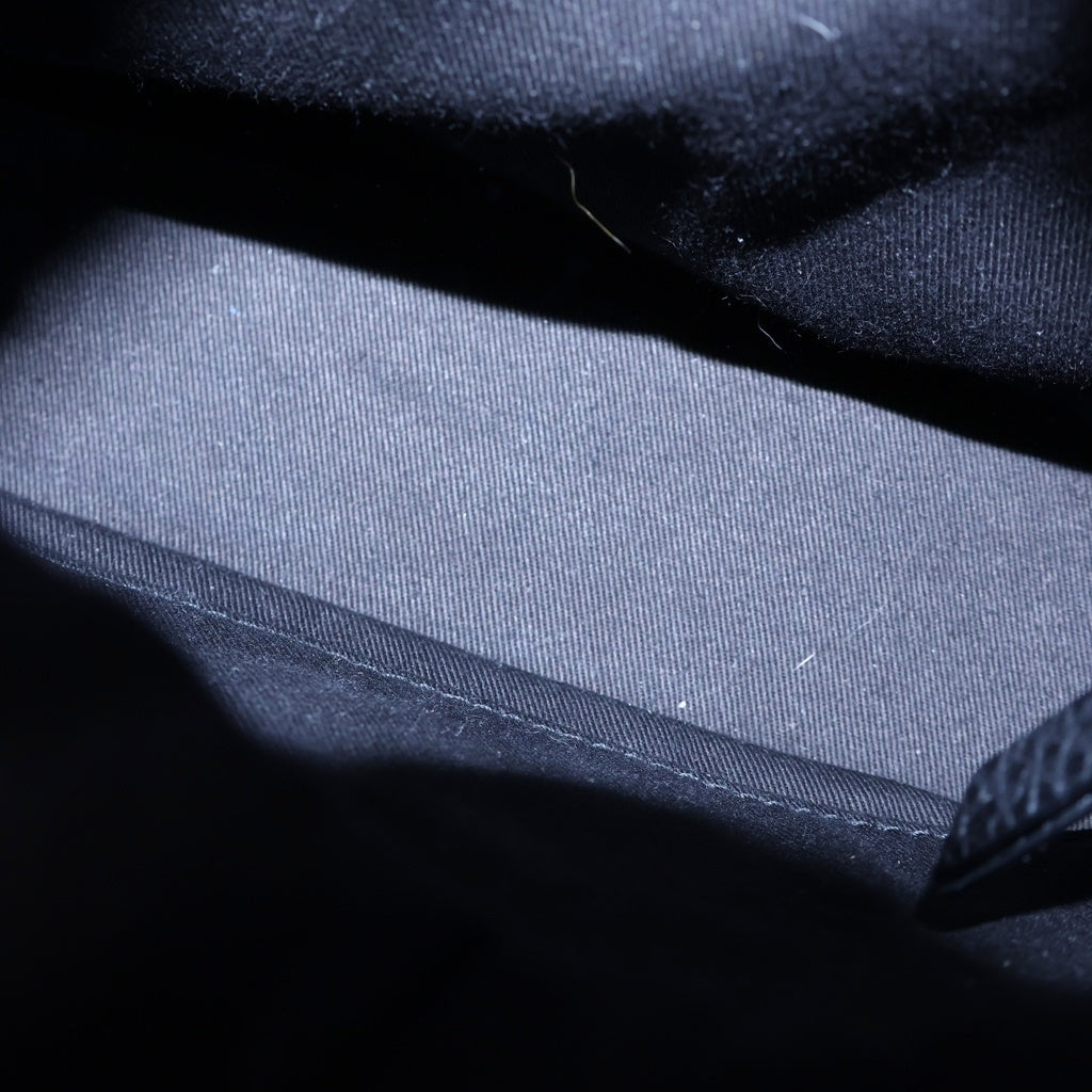 Maison Margiela(メゾンマルジェラ) 5AC カメラバッグ ショルダーバッグ 巾着バッグ ブラック キャンバス×レザー シルバー金具 レディース