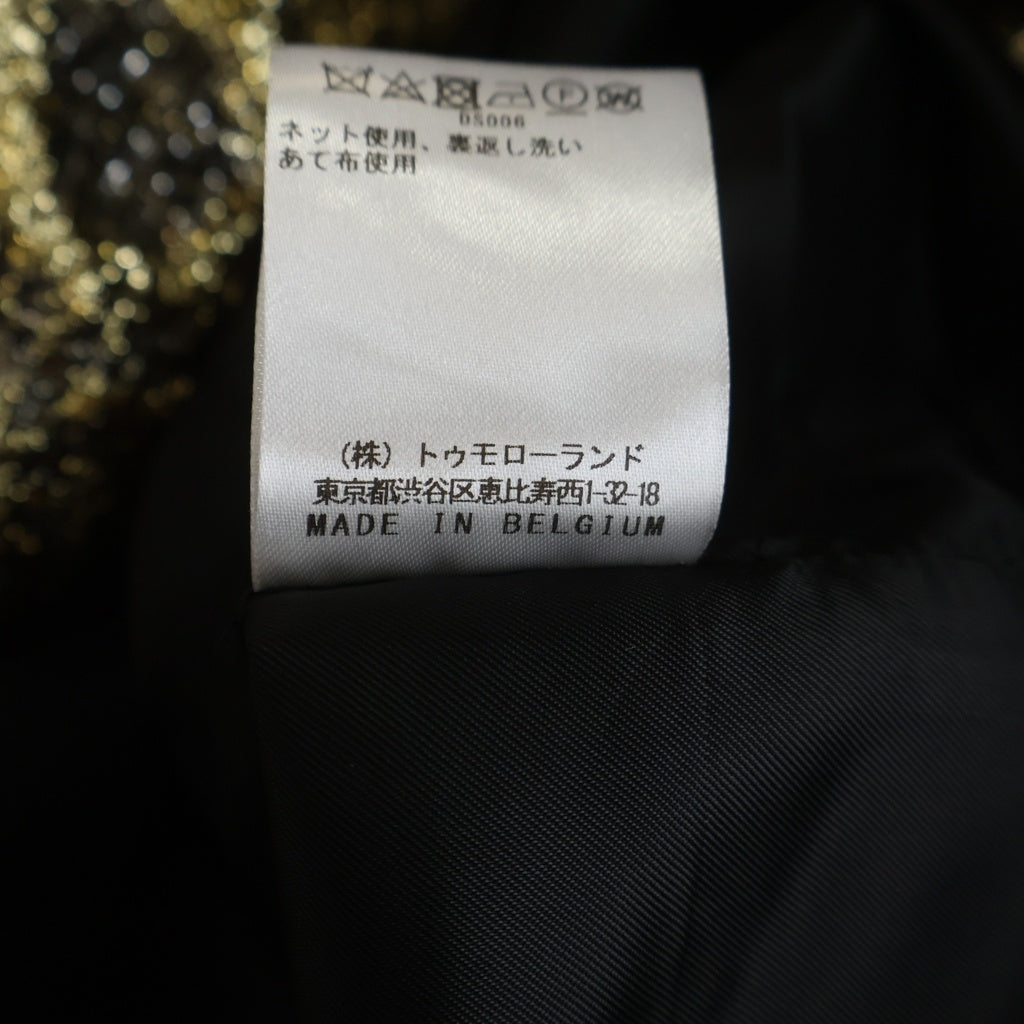 DRIES VAN NOTEN(ドリスヴァンノッテン) ロングスカート ゴールド×シルバー #36 レディース