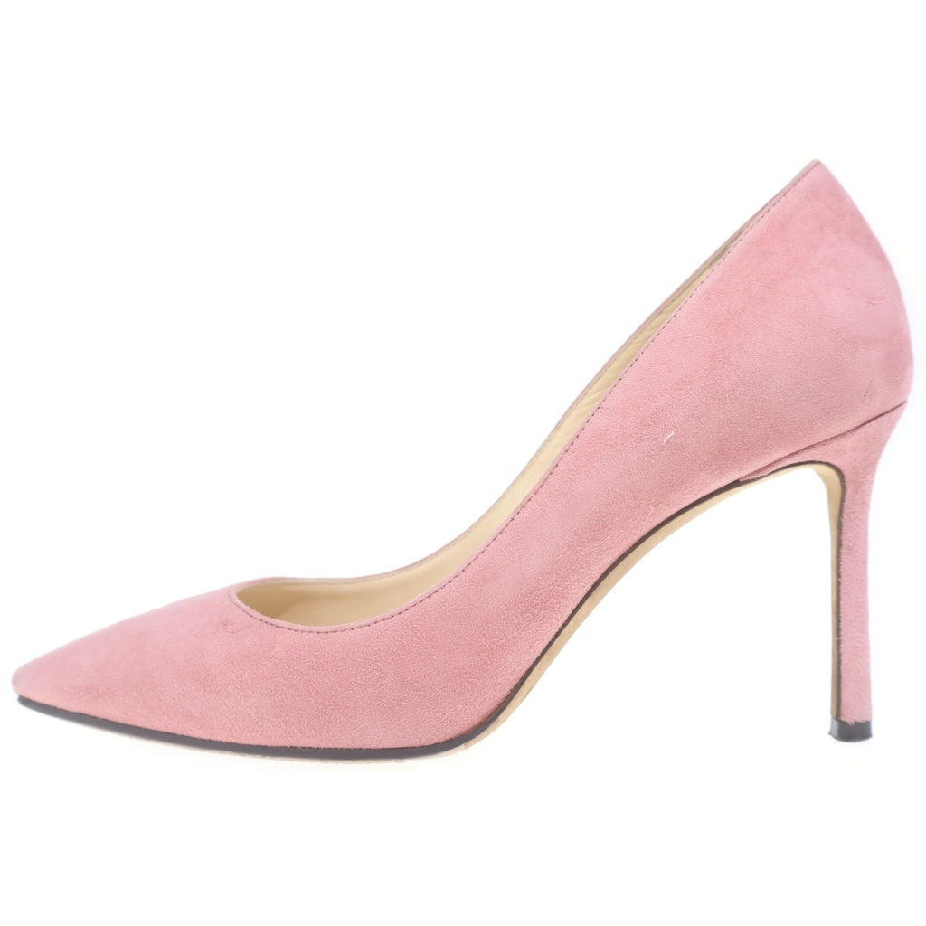 JIMMY CHOO(ジミーチュウ) ROMY ロミー スエードレザー ヒール パンプス シューズ ピンク レディース