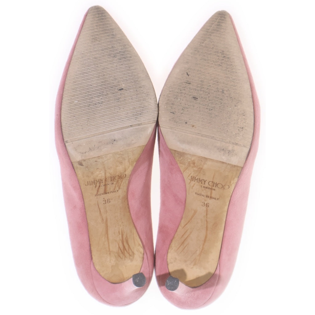 JIMMY CHOO(ジミーチュウ) ROMY ロミー スエードレザー ヒール パンプス シューズ ピンク レディース