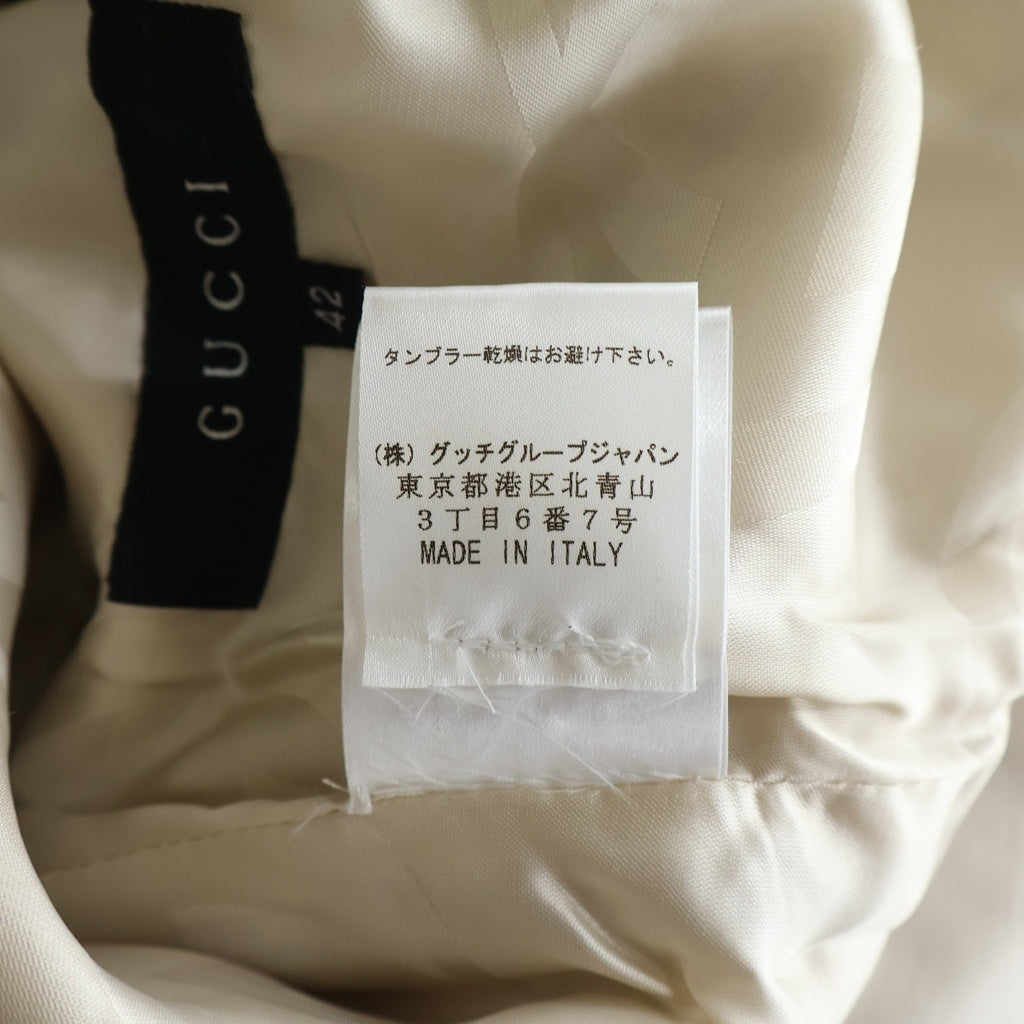GUCCI(グッチ) アルパカウールコート アイボリー #42 131103 レディース