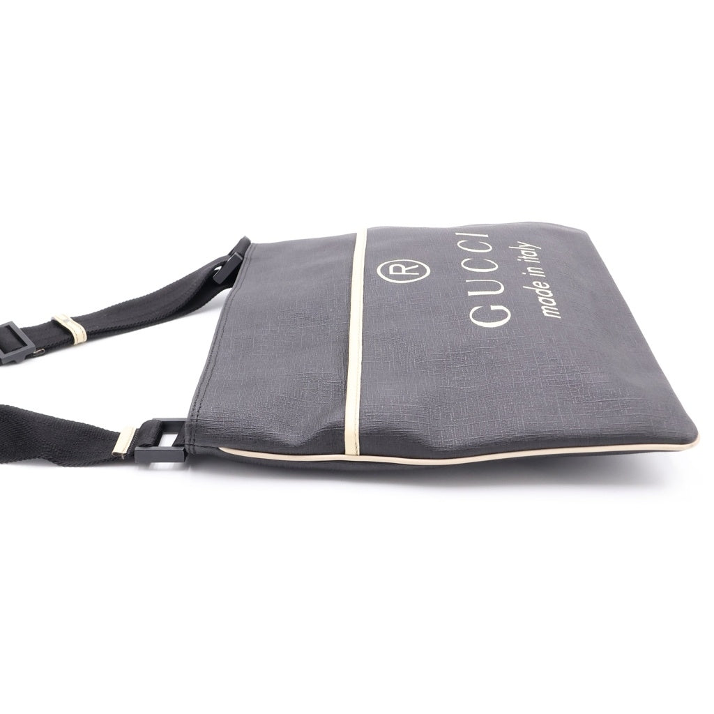 GUCCI(グッチ) メッセンジャーバッグ ショルダーバッグ ブラック レザー 162904 ブラック金具