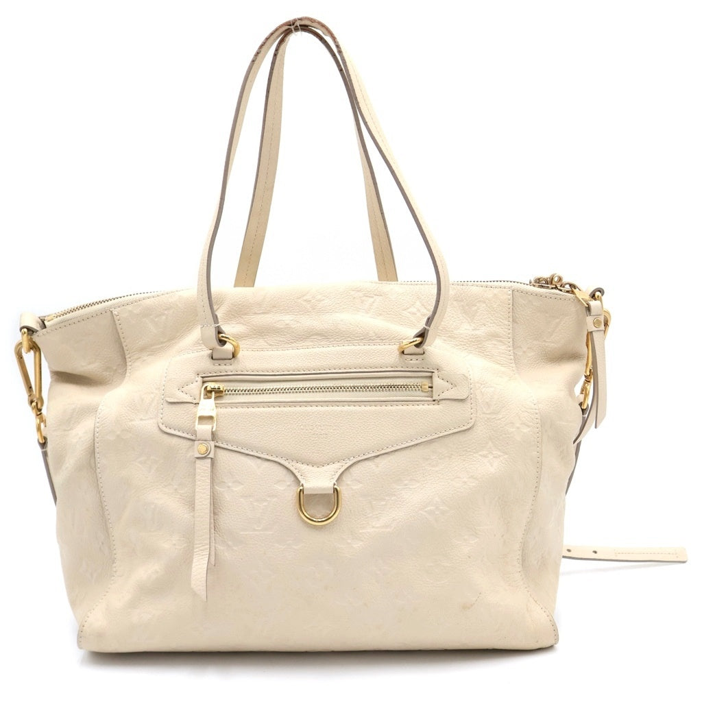 LOUIS VUITTON(ルイヴィトン) モノグラムアンプラント ルミニューズPM 2WAYバッグ ハンドバッグ ショルダーバッグ アイボリー レザー M93411 ゴールド金具 レディース
