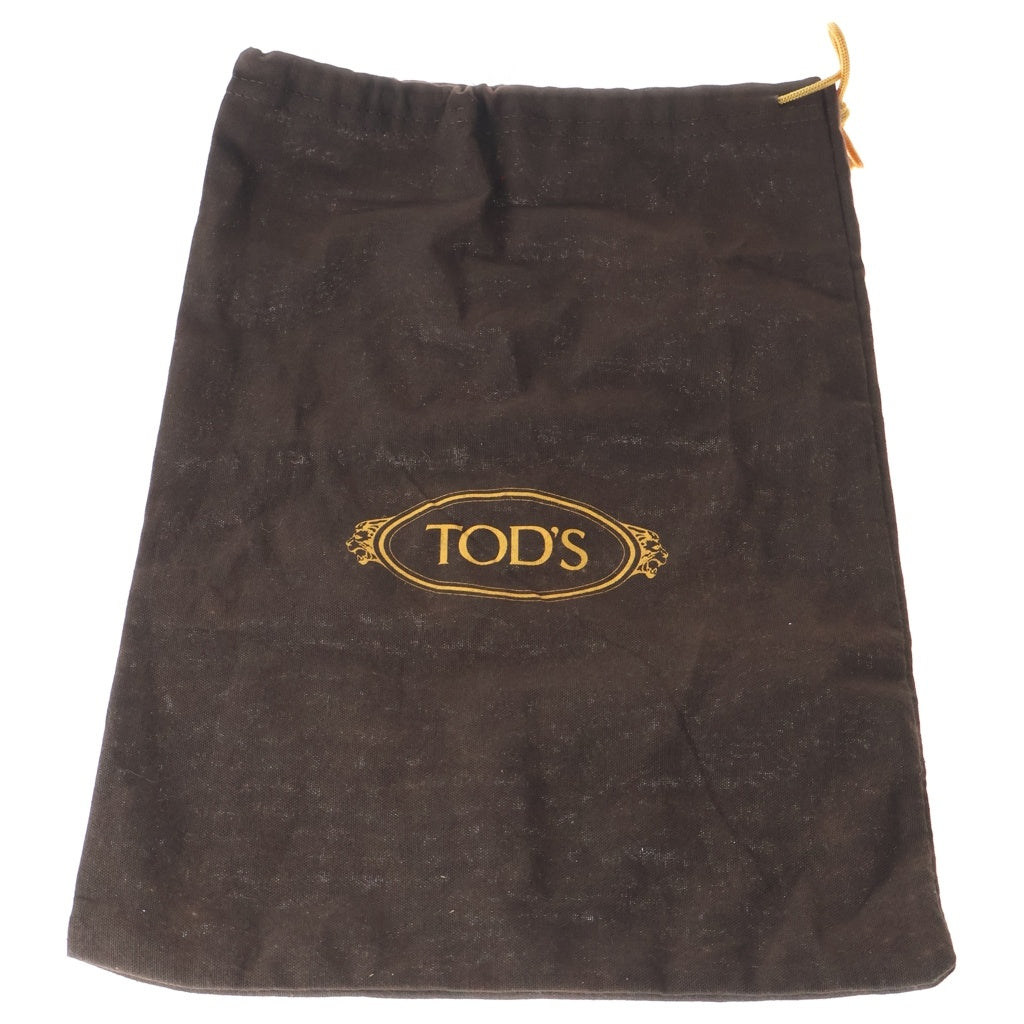 TOD'S(トッズ) ダブルT 型押し ローファー グレージュ #34 1/2 レディース