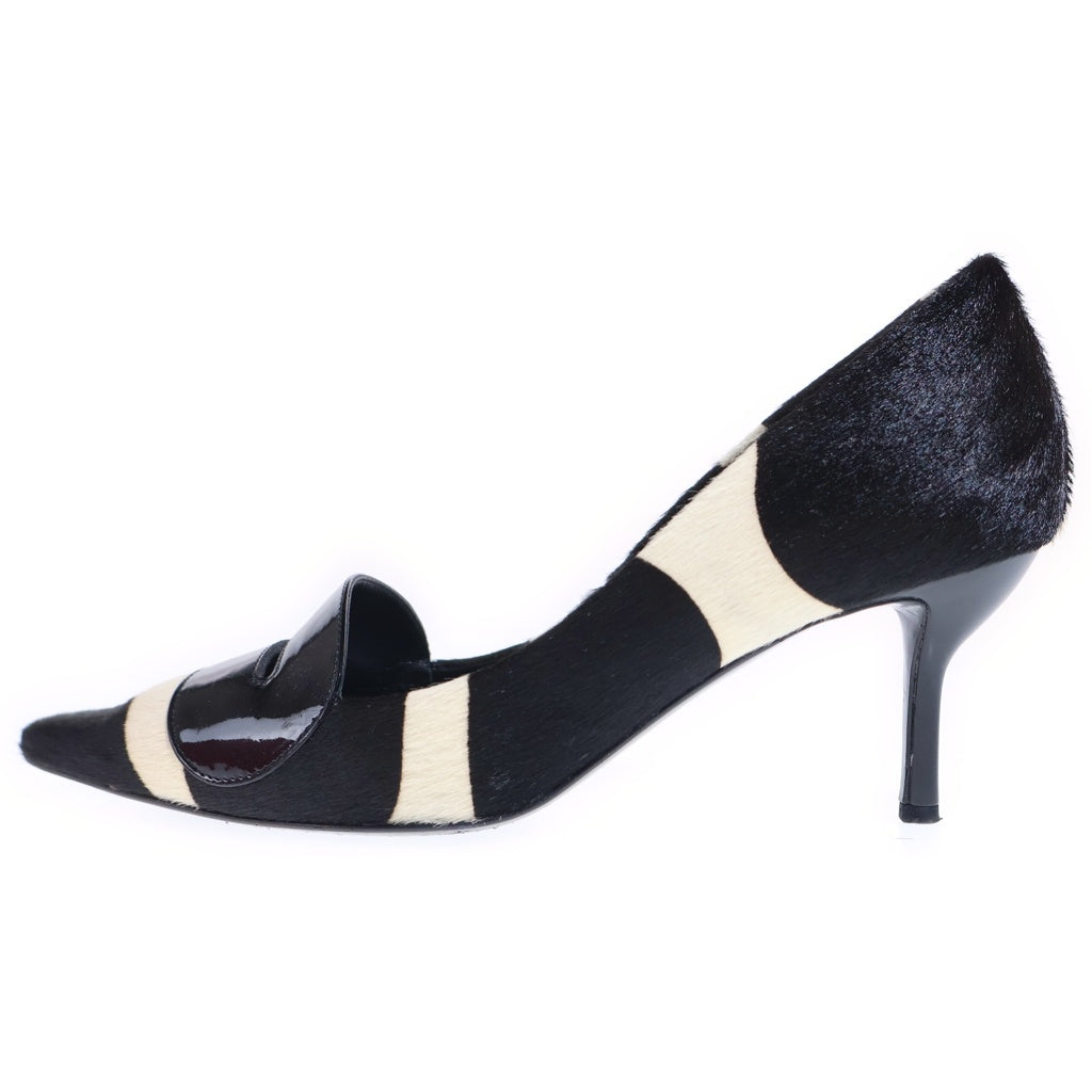 Roger Vivier(ロジェヴィヴィエ) ハラコパンプス ブラック×ホワイト 34