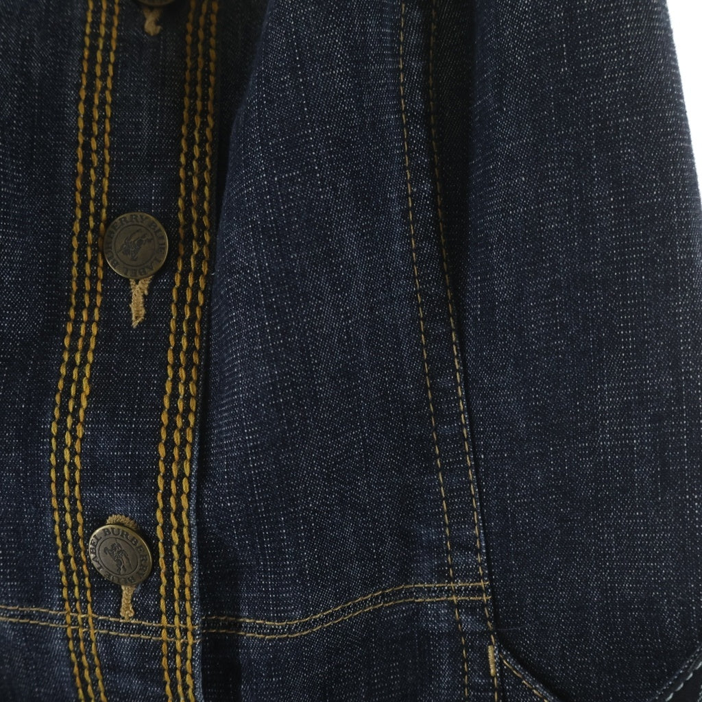 BURBERRY BLUE LABEL(バーバリーブルーレーベル) ホルターネックワンピース インディゴ デニム 36 レディース