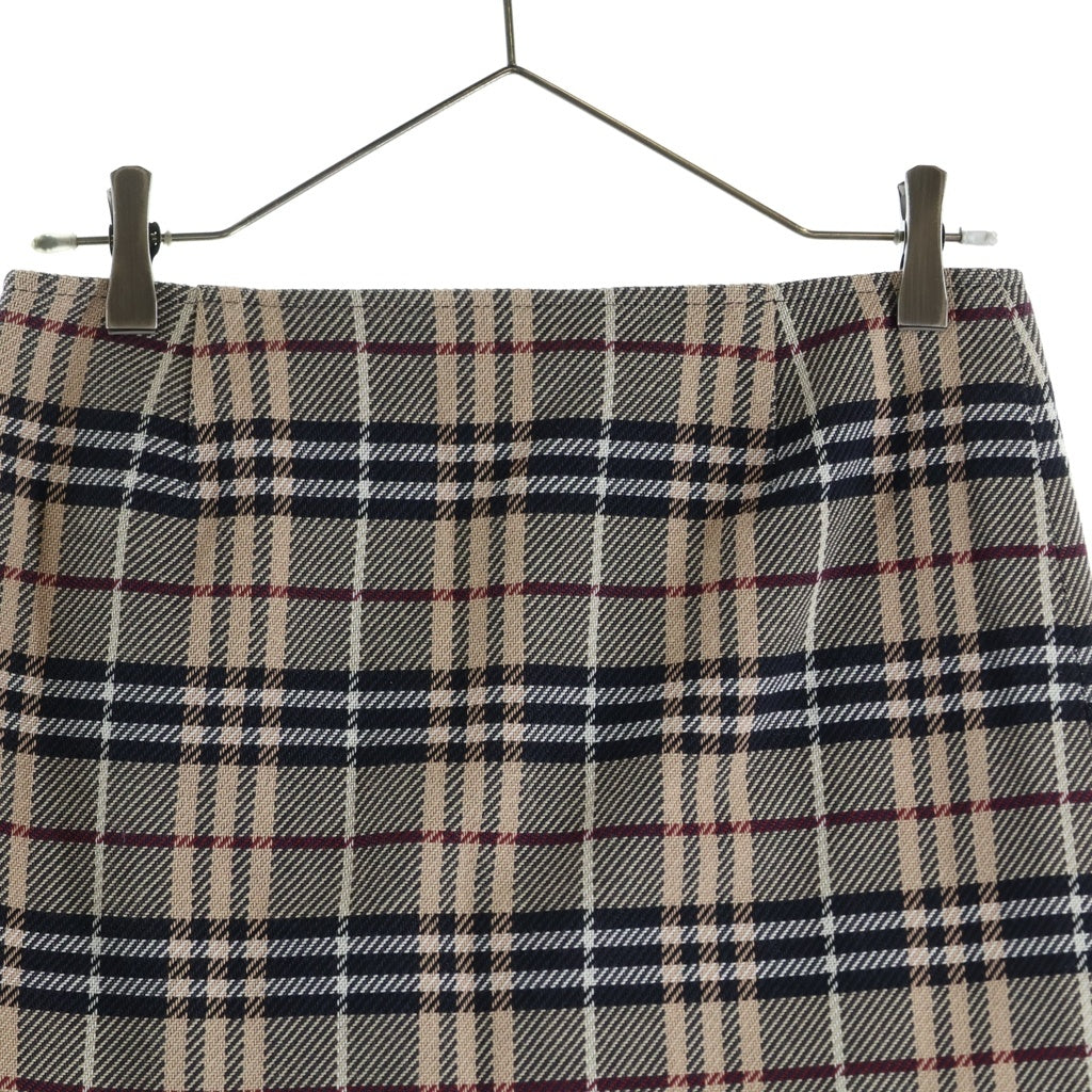 BURBERRY BLUE LABEL(バーバリーブルーレーベル) ノバチェック ミニスカート ベージュ #36 レディース