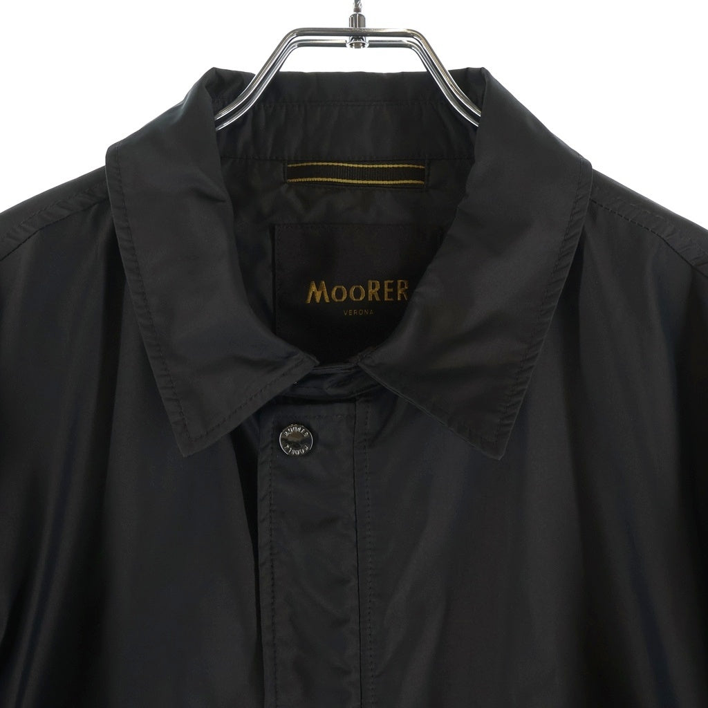 MOORER(ムーレー) ナイロン ジップアップジャケット ブラウン
