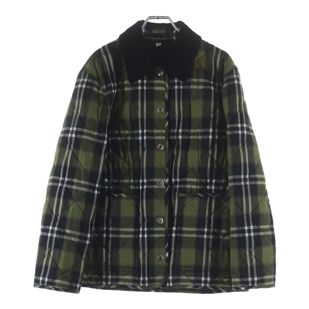 BURBERRY(バーバリー) ノバチェック キルティングジャケット グリーン