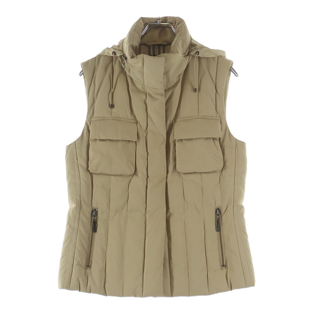 BURBERRY LONDON(バーバリーロンドン) ナイロンダウンベスト ベージュ #38 FC005-795-42 レディース