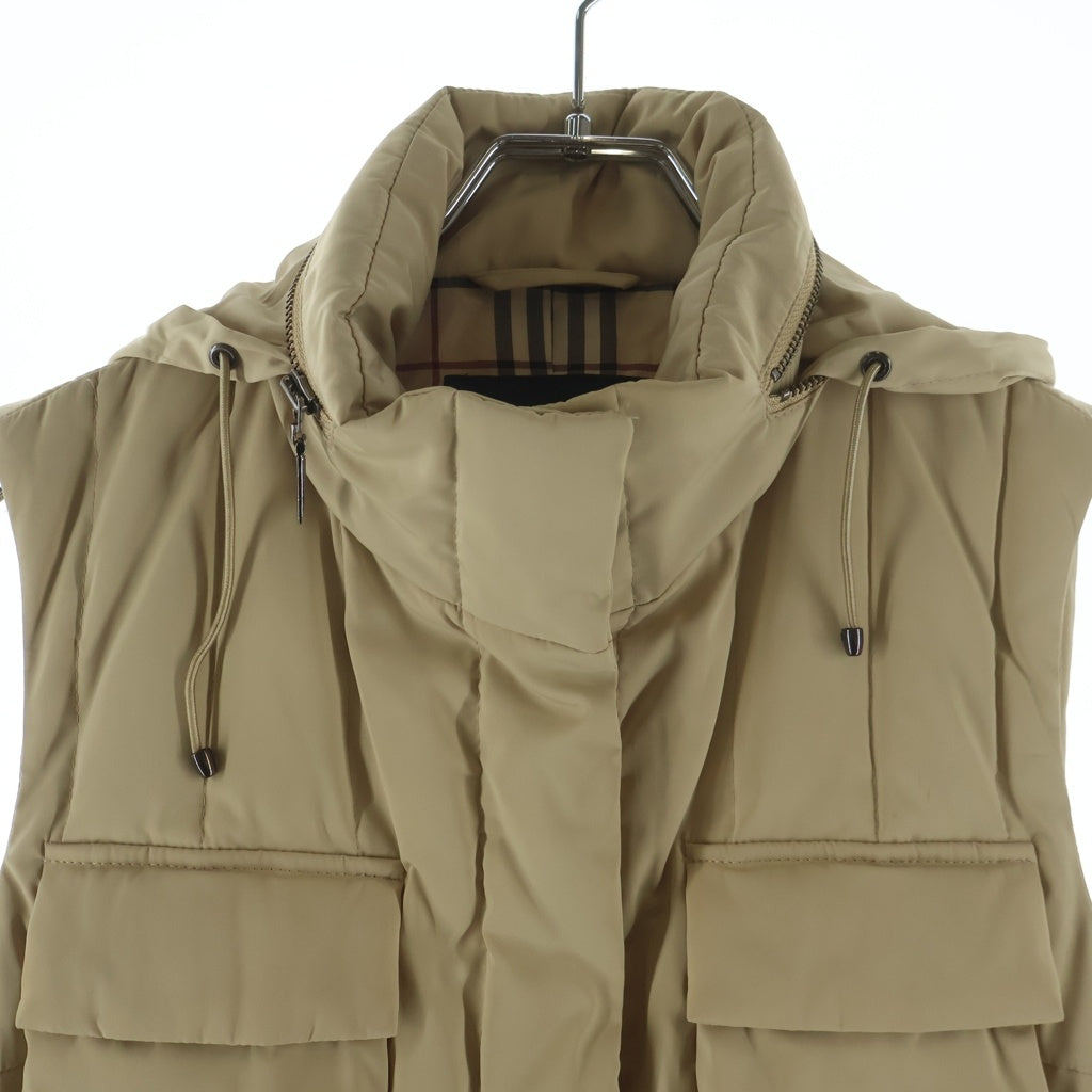 BURBERRY LONDON(バーバリーロンドン) ナイロンダウンベスト ベージュ #38 FC005-795-42 レディース